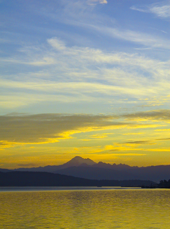 Mount Baker At Sunrise